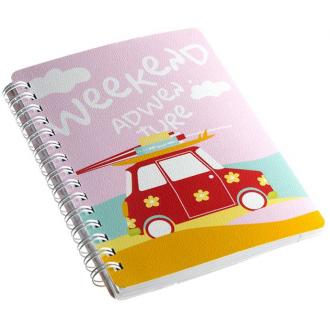 Блокнот на спирали Be Smart, коллекция "Weekend", машина, 80 л., клетка - Officedom (2)