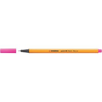 Ручка капиллярная Stabilo point 88, 0,4 мм, розовый неон (88/<wbr>056) - Officedom (1)