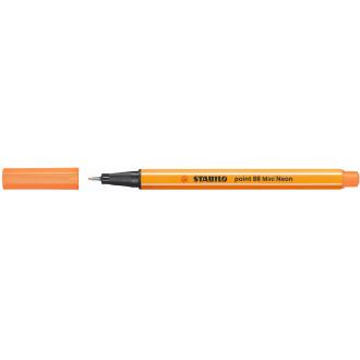 Ручка STABILO Point 88 (оранжевый неон) - Officedom (1)