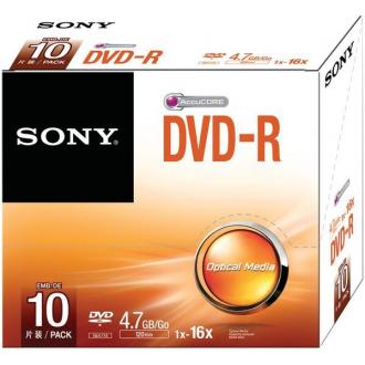 Диск записываемый DVD-R Sony, 16X4.7GB, Slim - Officedom (1)