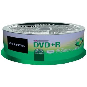 Диск записываемый DVD+R Sony, 16X4.7GB, 25шт/<wbr>упак. - Officedom (1)