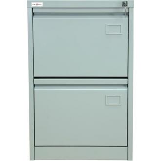 Шкаф картотечный КР-2, 715х465х630мм, 2 ящика, серый - Officedom (1)