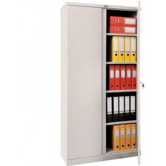 Шкаф металлический Практик М18, 1830х915х375, 4 полки, серый - Officedom (1)