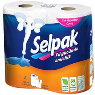 Полотенца бумажные, рулонные, 2 рулона, Selpak - Officedom (1)