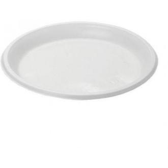 Тарелка одноразовая десертная, Мистерия, d=167 мм, 100 шт/<wbr>уп, белый - Officedom (1)