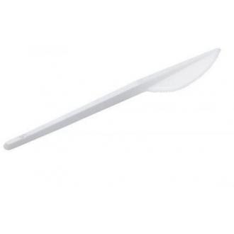Нож столовый одноразовый Мистерия, 17 см, 100 шт/<wbr>уп., белый - Officedom (1)