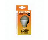 Лампа светодиодная СТАРТ LED GLS, E27, 10 Вт, 2700К, 800 лм, теплый свет | OfficeDom.kz
