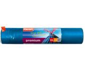 Мешки для мусора Paclan Premium 120л.; 10шт/уп с тесьмой, высокопрочные, синий | OfficeDom.kz