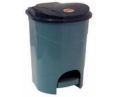 Бак для мусора с педалью, 11л, голубой мрамор (М2891) | OfficeDom.kz