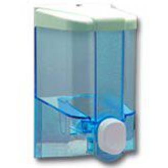 Диспенсер для жидкого мыла Vialli S3 1л, 19 х 10,5 х 10 см, пластик, прозрачный - Officedom (1)