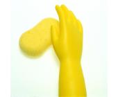 Перчатки резиновые RF1 арт. RBRF103, с хлопковым покрытием, 30 см, 0,4 мм, M- размер | OfficeDom.kz
