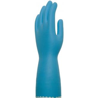 Перчатки латексные, посеребренные, SL1 Silver, синий, размер: М, Rubberex - Officedom (1)