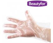 Перчатки одноразовые п/э, тонкие, 100 шт./уп, Beautyfor | OfficeDom.kz