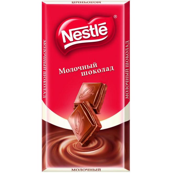 Шоколад плиточный Nestle молочный, 82 г: купить по доступной цене ...