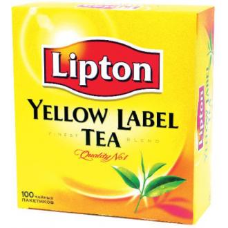 Чай черный Lipton, 100х2г, в пакетиках - Officedom (1)