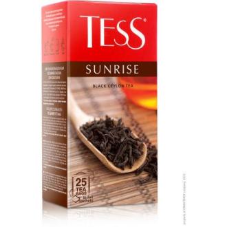 Чай черный Tess Sunrise, 25 х 1,5 г, в пакетиках - Officedom (1)
