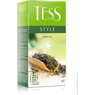 Чай зеленый Tess Style, 25 х 1,5 г, в пакетиках - Officedom (1)