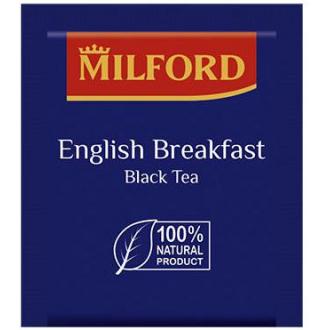 Чай черный Milford English Breakfast купаж ассамских и кенийских чаев, 200х1,75г - Officedom (1)