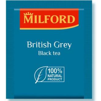 Чай черный Milford British Grey с бергамотом и ноткой апельсина, 200х ,75г, в конвертах - Officedom (1)