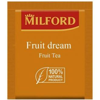 Чай травяной Milford Fruit Dream, 300 х 1,75г, с шиповником, яблоком, апельс., лимоном, в конвертах - Officedom (1)