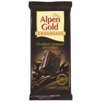 Плиточный шоколад Alpen Gold, темный, 90 гр - Officedom (1)