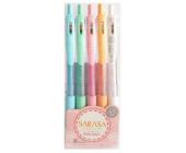 Набор гелевых автоматических ручек Zebra SARASA Clip Milk colour, 0,5 мм, 5 шт | OfficeDom.kz