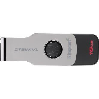 Флэш-накопитель Kingston DTSWIVL, USB 3.0, 16 GB, металл (DTSWIVL/<wbr>16GB) - Officedom (1)