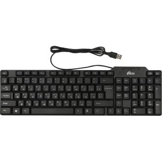 Клавиатура проводная Ritmix RKB-111 черный - Officedom (1)