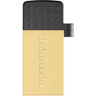 Флэш-накопитель Transcend OTG TS32GJF380G, USB 2.0, 32 GB, золото - Officedom (1)