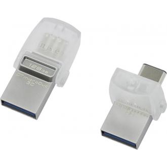 USB Флеш 128GB 3.0 Kingston OTG DTDUO3C/<wbr>128GB металл - Officedom (1)