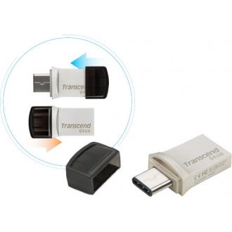 USB Флеш 64GB 3.0 Transcend TS64GJF890S метал - Officedom (1)
