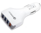 Зарядное устройство автомобильное Cablexpert MP3A-UC-CAR18,12V->5V 4-USB, поддержка quick charge 3.0 | OfficeDom.kz