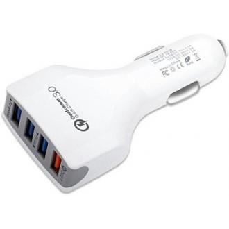 Зарядное устройство автомобильное Cablexpert MP3A-UC-CAR18,12V->5V 4-USB, поддержка quick charge 3.0 - Officedom (1)
