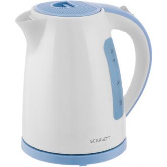 Электрический чайник Scarlett SC-EK18P60 бело-голубой - Officedom (1)