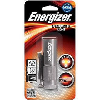 Фонарь компактный Energizer Metal light 3xААА, черный (батарейки в комплект не входят) - Officedom (1)