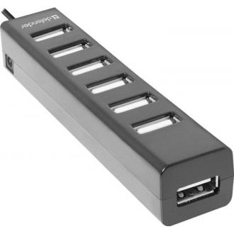 Расширитель USB Defender Quadro Swift, 2.0, на 7 портов - Officedom (1)