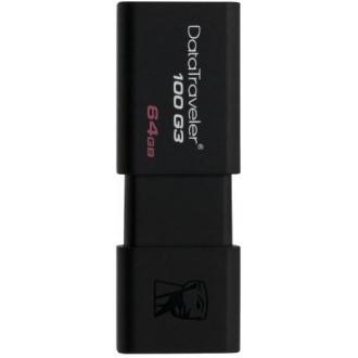 Флэш-накопитель Kingston DT100G3/<wbr>64GB, USB 3.0, 64GB, черный - Officedom (1)