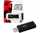 Флэш-накопитель Kingston, USB 3.0, 128 GB, черный (DT100G3/128GB) | OfficeDom.kz