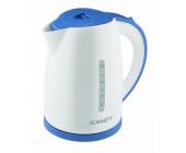 Чайник электрический Scarlett SC-EK18P44, емк. 1.7 л, 2200 Вт, пласт. корпус, бело-синий | OfficeDom.kz
