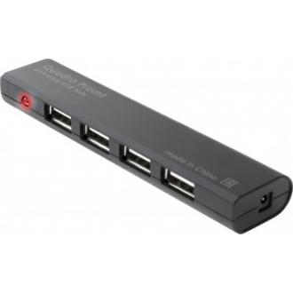 Расширитель USB Defender Promt, 2.0, на 4 порта, черный - Officedom (1)