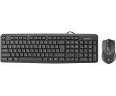Комплект проводной клавиатура+мышь Defender Dakota C-270 RU, черный | OfficeDom.kz