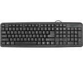 Клавиатура проводная Defender HB-420 RU, полноразмерная, черный | OfficeDom.kz