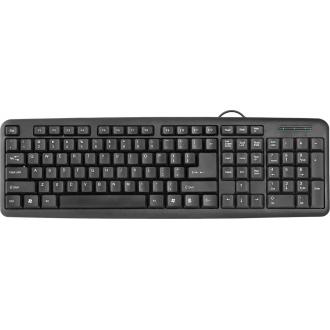 Клавиатура проводная Defender HB-420 RU, полноразмерная, черный - Officedom (1)