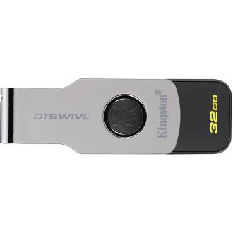 Флэш-накопитель Kingston DTSWIVL, USB 3.0, 32 GB, металл (DTSWIVL/<wbr>32GB) - Officedom (1)