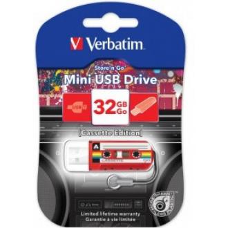USB Флеш 32GB 2.0 Verbatim 049392 кассета красная - Officedom (1)